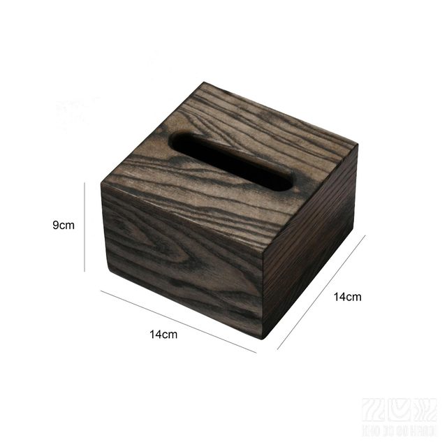 Hộp giấy ăn 14x14 màu đen